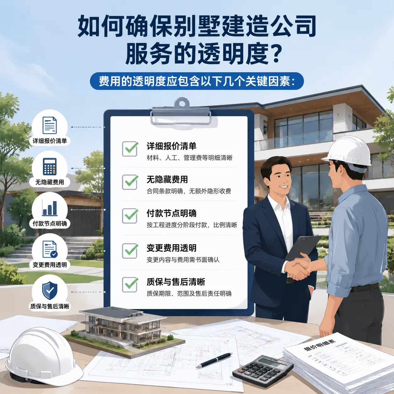 在 安龙 如何确保别墅建造公司服务的透明度？