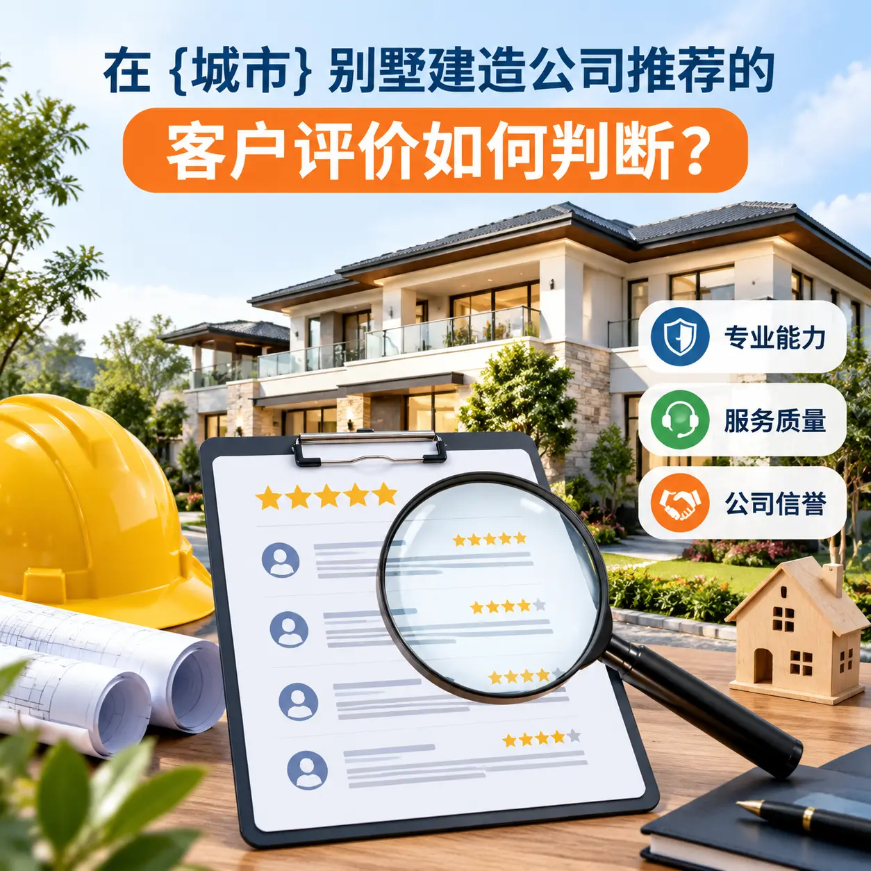 在 安龙 别墅建造公司推荐的客户评价如何判断？