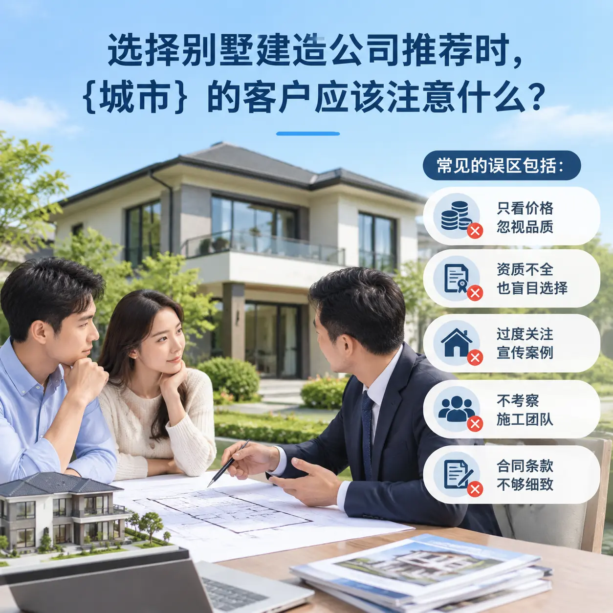 选择别墅建造公司推荐时,安龙 的客户应该注意什么?