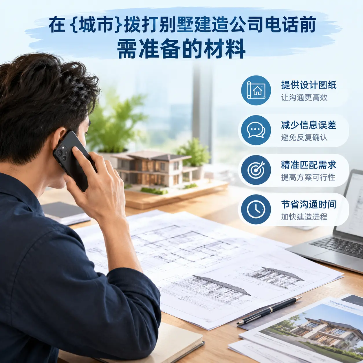 在安龙拨打别墅建造公司电话前需准备的材料