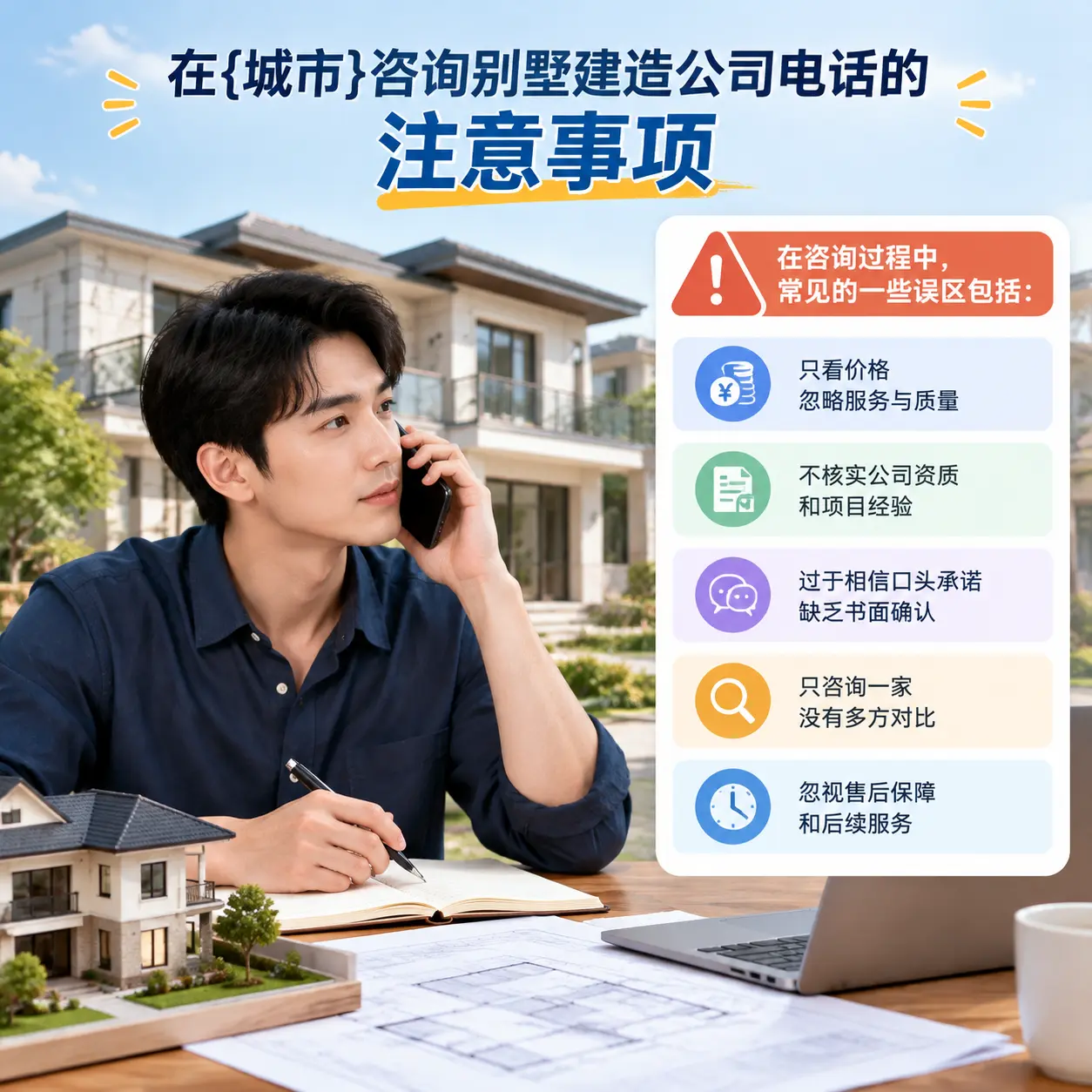 在安龙咨询别墅建造公司电话的注意事项