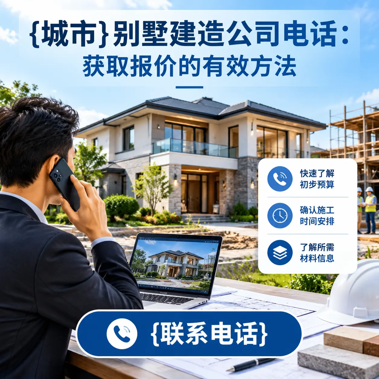 安龙别墅建造公司电话:获取报价的有效方法